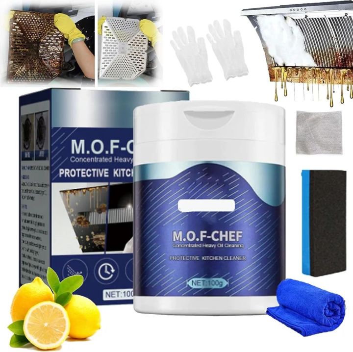 Mof Chef Cleaner Powder, Mof Chef Cleaning Powder, Mofchef All Purpose Cleaning Powder, M.O.F Chef Kitchen Cleaner Powder, Chano Mof Chef, Mofchef Powder for Cleaning, 100/500g (500g) From: The Zen Techs