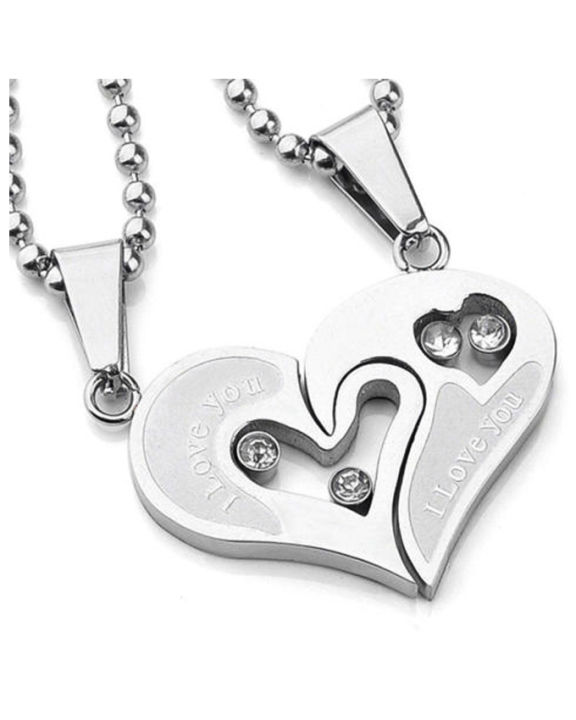 I%20Love%20You%20Stainless%20Steel%20Silver%20Pendant%20For%20Women%20-%202%20Pcs%20-%20Image%202
