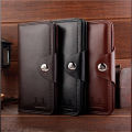 Long Wallet Personalized Fashion Leather Wallet Leisure Quality Pu Wallet -Brown. 