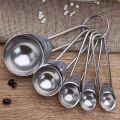 Baking Tool Stainless Steel Metering Measuring Spoon5Set of Baking Measuring Spoon Coffee Weighing Spoon Seasoning Spoon Set. 