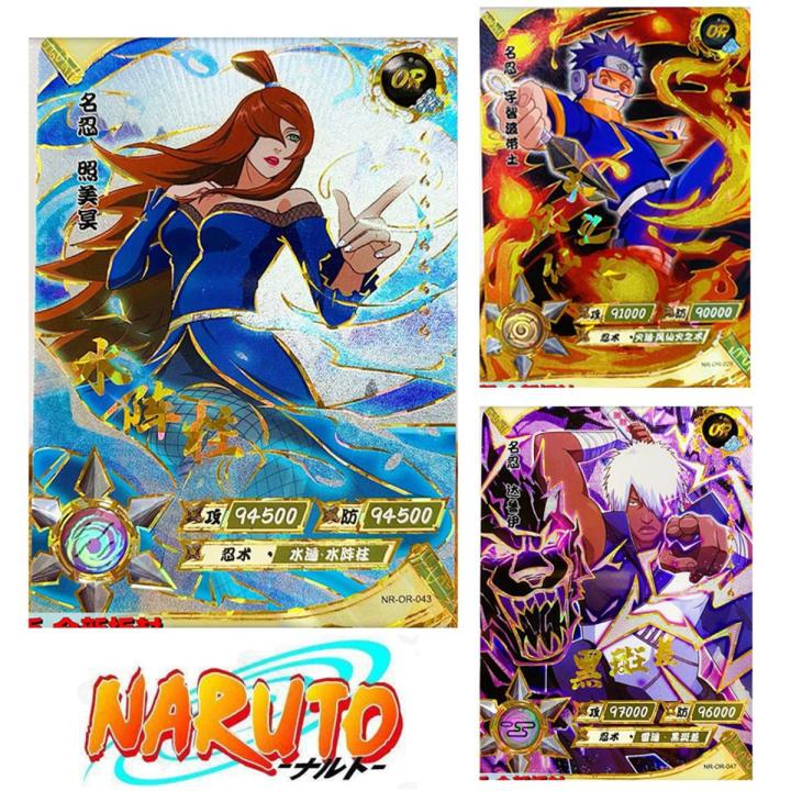 Anime NARUTO Terumi Mei Hatake Kakashi Uchiha Obito surrounding figure OR collection card child board game toys Christmas gift