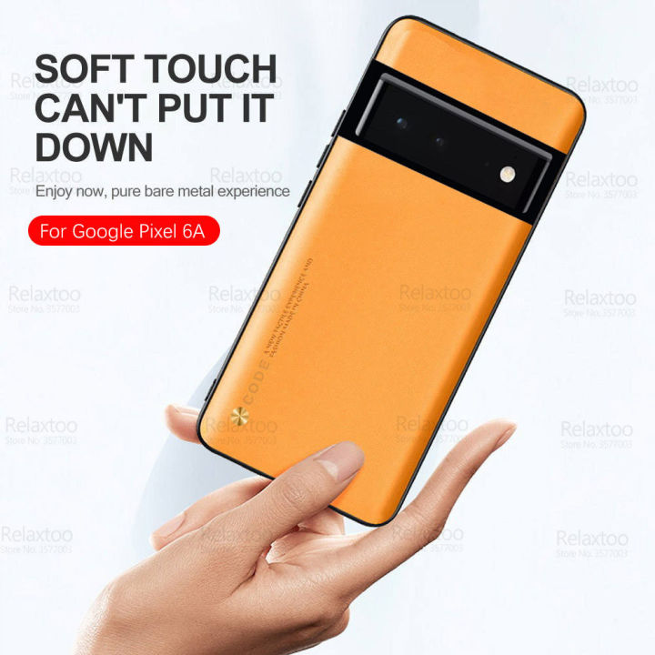 Relaxtoo For Google Pixel 6a Case Leather Phone Cover For Google Pixel6a Soft Frame Camera Shockproof Slim Case Multi-color Options Dirt Resistant Precise Hole Position Case