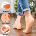 Anti Heel Crack Pads Heel Protectors Set for Pain Relief, Silicone Half Heel Anti Crack Covers For Girls / Women Lowest Price in Pakistan. 