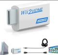 Full HD 1080P Wii to HDMI Compatible Converter Adapter Wii2HDMI Compatible Converter 3.5mm Audio for PC TV Monitor Display. 