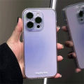 Luxury transparent pink powder silicone phone case for iPhone 13 12 11 14 15 Pro Max XR x 7 8 plus gradient clear soft TPU cover. 