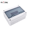 Clopal 5 & 12 Ways Waterproof IP65 Distribution Box Surface Mounted Circuit Breaker Solar PV Distribution Box. 
