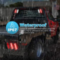6 Inch LED Set Edge Light Tail Lights Tail Light Turn Signal Light Brake Light Car Accessories As Shown. 