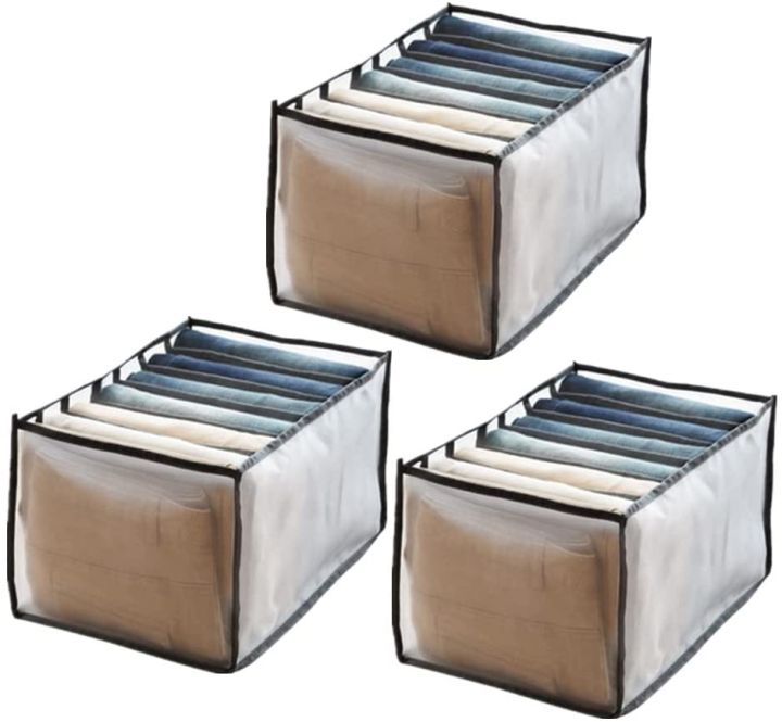 7%20Grids%20Washable%20Wardrobe%20Clothes%20Organizer,Jeans%20Compartment%20Storage%20Box,Foldable%20Closet%20Drawer%20Organizer%20-%20Image%207