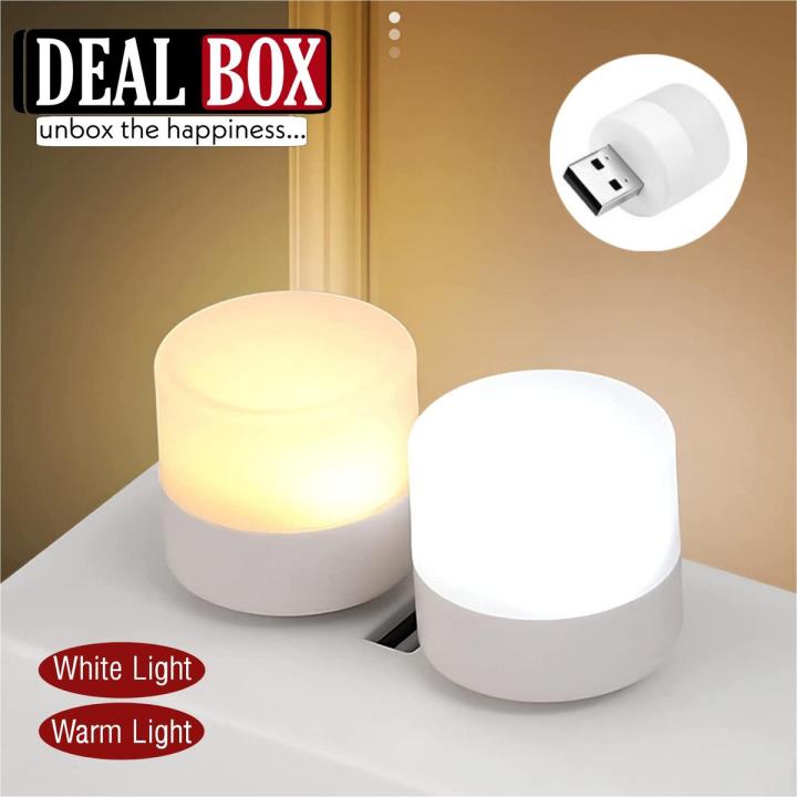 Xiaomi Mini USB Plug Lamp Eye Protection LED Night Light Gift Charging USB Small Round Book Lamp Christmas Bedroom Decoration