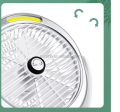 Rechargeable Table Fan 6inch (YT-M2031). 