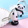 Metal Panda Keychain Cute Metal Ring 10*4*3CM Cartoon Keychain Cartoon 3D 3D Doll Pendant for Backpack Wallet Gift Prize Couple. 