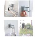 Seamless Plastic Hanger Hooks Wall-mounted Clothes Storage Rack Wall Multifunctional Folding Sticky Hook. 