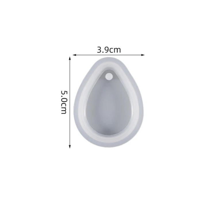 Earring pendant silicone mold Customizable Flexible Heat-resistant Epoxy resin jewelry making molds Smooth surface Easy to demold Heart shaped charms for DIY enthusiasts Jewelry makers Crafters Gift