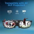 Active Shutter Rechargeable DLP Link 3D Glasses Support 144HZ For Xgimi Z3/Z4/H1/H2 Nuts G1/P2 BenQ Acer & DLP LINK Projector. 