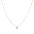 CANNER Trendy 925 Sterling Silver Necklaces Clear Zircon Pendant Clavicle O-Chain Necklace For Women Delicate Daily Jewelry. 