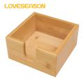 Dining Table Tissue Box Rustic Bamboo Tissue Holder for Dining Table Kitchen Storage Box for Napkins Heavy Duty Wood Container Southeast Asian Kitchen Supplies Bamboo Tissue Box. 