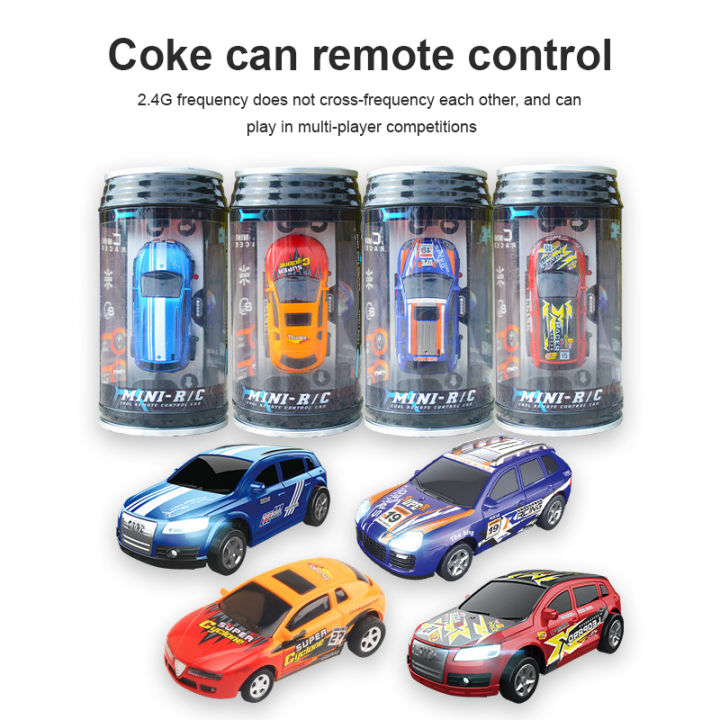 2.4G Cans Mini Remote Control Car Racing Drifting Electric Racing Model Toy