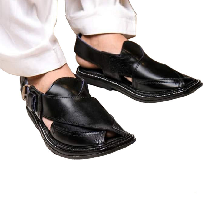 Peshawari Chappal Triple gair Pure Leather Double Shade BD-460