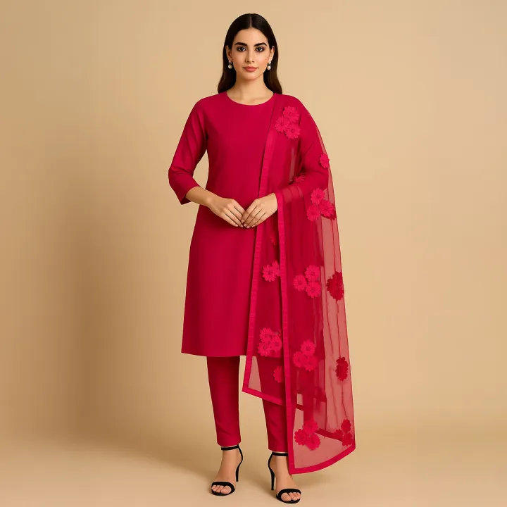 Rubika%20Fashion%20Most%20Hit%20Unstitched%203%20Piece%20Collection%20Katan%20Silk%20Plain%20Shirt%20%20&%20Trouser%20With%20Net%20Dupatta%20For%20Women%20Dress%20for%20women%20-%20Image%204