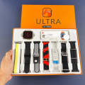 Ultra 7 IN 1 SmartWatch 2.1 Inch Full HD Screen Series 8 Wireless Charging 7 Straps Waterproof. 