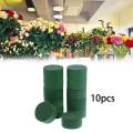 10x Round Floral Foam Blocks DIY Green Plant Foam for Wedding Birthday Decor. 