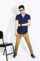 Auditors®️ Mens Casual & Formal Cotton Lycra Power Stretchable Summer Half Sleeves Cuban Collar Shirt Navy Blue Colour 100% Pure Cotton Lycra Fabric. 