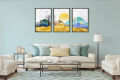 3 Pieces wall art wall decoration frame photo frames for wall picture frames wall decoration for room decoration items home decor items. 