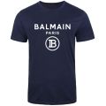 2021 Balmain-Paris France Fashion Vintage Men's Short Sleeve T Shirt Cotton Tee White T Shirt Short Sleeve Summer Casual Tee. 