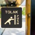 Doors Push Pull Signs Symbol Door Sign for Indoor Outdoor Shop Bars. 