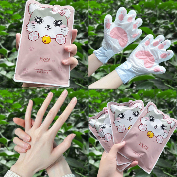Niacinamide cat's claw hand mask moisturizing, moisturizing, whitening hand care hand mask, foot mask, skin care hand cream, anti-dryness