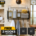 Bathroom kitchen Punch Corner Frame Shower Shelf Wrought Iron Shampoo Storage Rack Holder bathroom accessories. 
