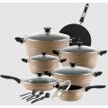 Domestic WONDERCHEF Nonstick Gift Set - 19 PCs | Marble Coating M-304 | Imported Nonstick Material in Random Colors. 