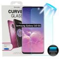 Samsung Galaxy S10 5G Uv Nano Liquid full GLUE 3D Curved Tempered Glass full gum Screen Protector glass. 