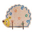 MWZ Wooden Fruits and Vegetables Lacing & Stringing Beads with Hedgehog Board for Above 3 Years Old Kids. 