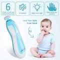 6-in-1 Baby Nail Trimmer Portable, electric nail clipper for Manicures  pedicures newborn nails With LED Light, Hand-Holding Care Polish and Trim for Infant Toddler Adults Toes Fingernails, Trimmer with Replaceable 6 Grinding Heads. 
