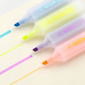 Transparent Body Jumbo Size Color Highlighter Marker Pen for Paper Fax Copy Spot Liner Stationery Office School Supplies A6070. 