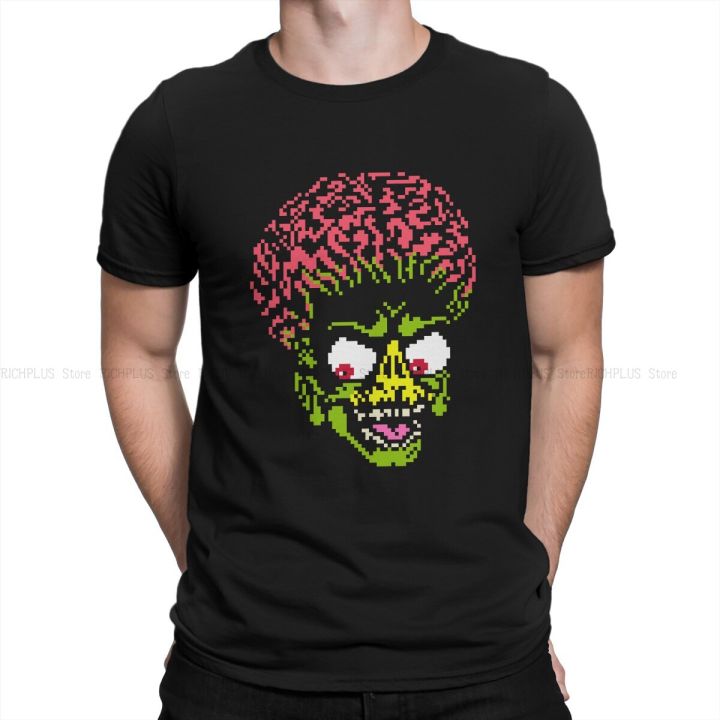 Mars Attacks Film Men's TShirt Alien Pixel Art Classic Fashion Polyester T Shirt Harajuku Sweatshirts New Trend