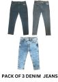 HashBack Pack of 3 Kids Skinfit Denim Stretchable Pant - jeans for boys. 