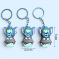 Multicolor Rubber Tom And Jerry 3D Silicone Strap Keychain Cartoon Tom and Jerry Keyring Lively Kawaii Cat Mouse Soft Rubber Kawaii Doll Fashion Jewelry for Kid Toy Gifts Accessories Anime Keychain Anime Toys Tom and Jerry Pendant Figures. 