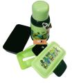 Double Layer  School Lunch Box with Spoon) + Water Bottle (COMBO OF 2) Ben Ten   Benten  Ben 10 (750 ml Water Thermos). 