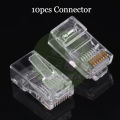 NETWORK CABLE CRIMP AND RJ45 With 10 Connector PLUS NETWORK CABLE TESTER. 
