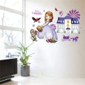 Cartoon Lovely Princess Sofia Dance Children Kids Bedroom Computer Decoration Wall Stickers Decal Art Mural. 