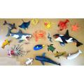 Sea Ocean Animals Plastic Pool Toys Set For Party Favor Supplies - Display Model Play Set Realistic Deep Sea Animal Figures Birthday Gifts For Children Education. 
