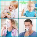 Portable Electric Nebulizer Machine for Kids, Adults, and Babies Mini Nebuliser Handheld Mesh Device with Fine Atomization, and Comfortable Therapy for Home and Travel. 