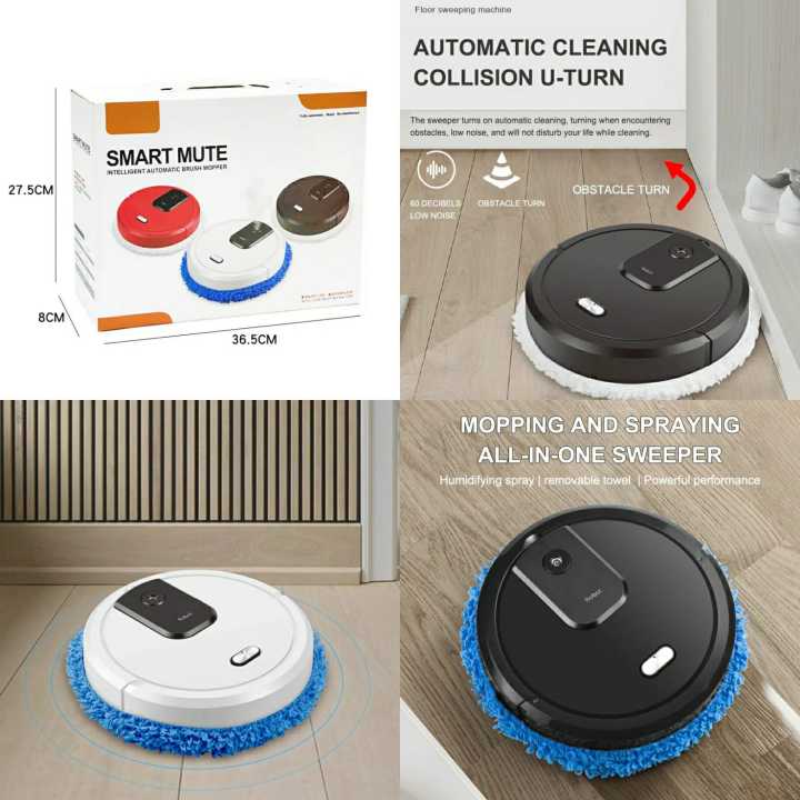 Automatic Mopping Machine Home Smart Floor Cleaning Robot Dust Clean Dry and Wet Intelligent Mop USB Charging for Floor Cleaning