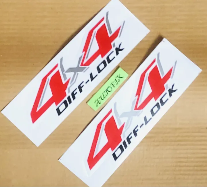 Toyota%20Hilux%20Exterior%20styling%204%20X%204%20diff%20lock%20Stickers%2009%20Inches%20White%2002%20PCS%20-%20Image%202