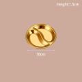 Stainless Steel Stainless Steel Circular Partition Plate  Multigrid Multi Color Korean Barbecue Dipping Plate Thickened Golden Sauce Plate for Barbecue Parties Buffets Restaurants Home Cooking Snack. 