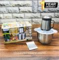 Premium - Quality Multi-Function Food Processor 3L & 5L Capacity - Stainless steel bowl with 3-Speed Control 4-Sharp Blade - Meat Chopper - Professional Meat Qeema Grinder Mixer Machine & Hand Blender - Household Electric Food Grinder - Kitchen Appliances. 