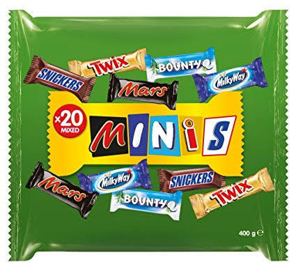 Mars Minis Assorted Chocolate Bar Pouch, 400g
