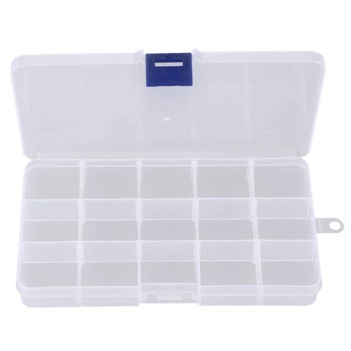 HAOEN Electronic Components 15 Slots detachable plastic cases boxes